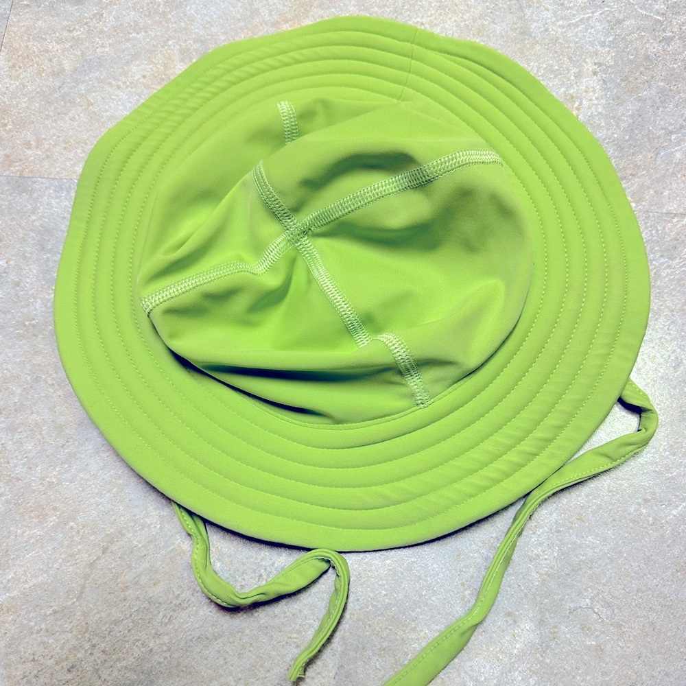Moon and Back by Hanna Andersson Green Baby Swim Hat- XS